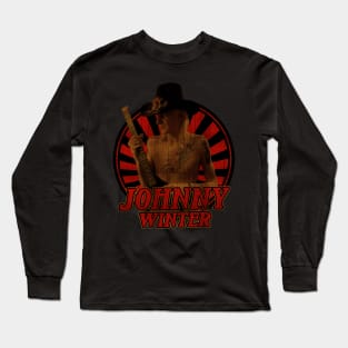 Retro Vintage Classic Johnny Winter Long Sleeve T-Shirt